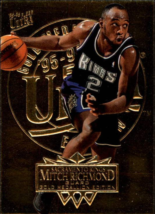 NBA 1995-96 Ultra Gold Medallion - No. 158 - Mitch Richmond