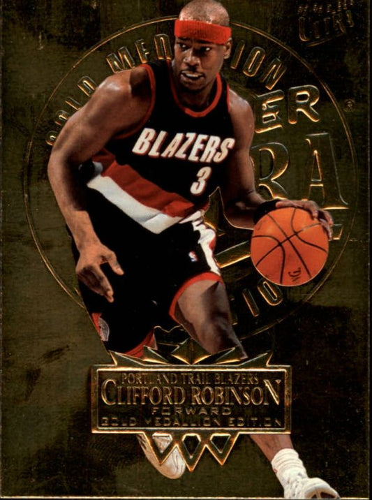 NBA 1995-96 Ultra Gold Medallion - No. 151 - Clifford Robinson