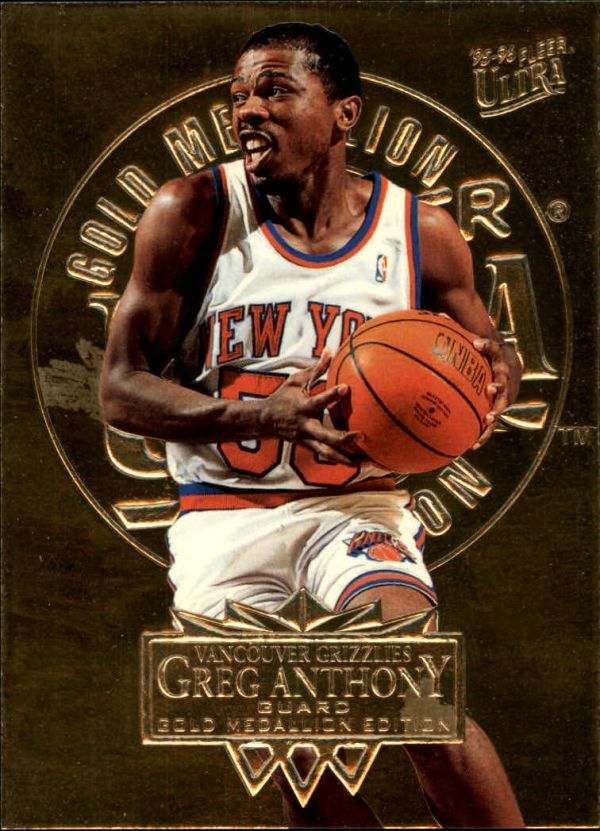 NBA 1995-96 Ultra Gold Medallion - No. 188 - Greg Anthony