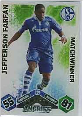 Soccer 2010/11 Topps Match Attax - No 390 - Jefferson Farfan