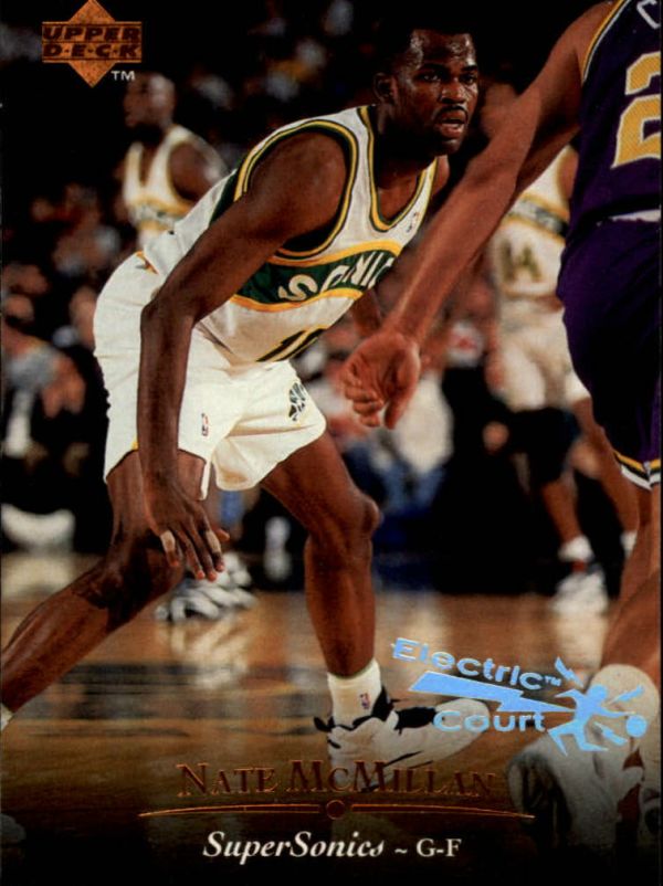 NBA 1995-96 Upper Deck Electric Court - No 29 - Nate McMillan