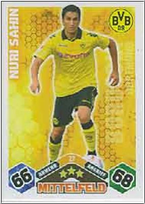 Fussball 2010 / 11 Topps Match Attax - No 27 - Nuri Sahin