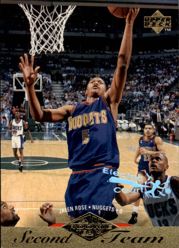 NBA 1995-96 Upper Deck Electric Court - No 163 - Jalen Rose