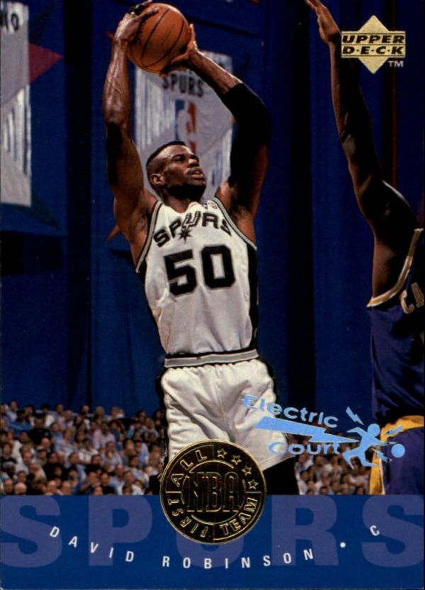 NBA 1995-96 Upper Deck Electric Court - No 168 - David Robinson