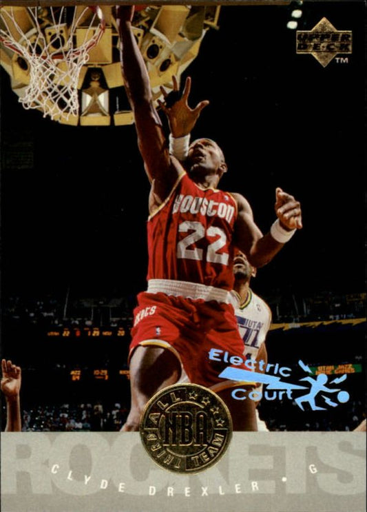 NBA 1995-96 Upper Deck Electric Court - No 180 - Clyde Drexler