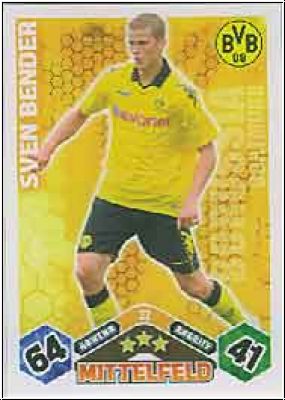 Fussball 2010 / 11 Topps Match Attax - No 32 - Sven Bender