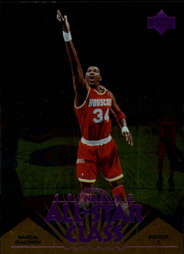 NBA 1995-96 Upper Deck All Star Class - No AS17 - Hakeem Olajuwon