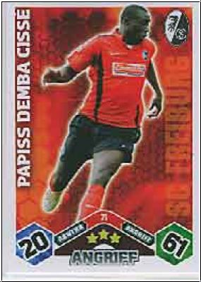 Soccer 2010/11 Topps Match Attax - No 71 - P. Demba Cisse