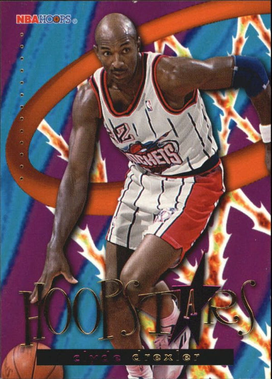 NBA 1995-96 Hoops HoopStars - No HS4 - Clyde Drexler