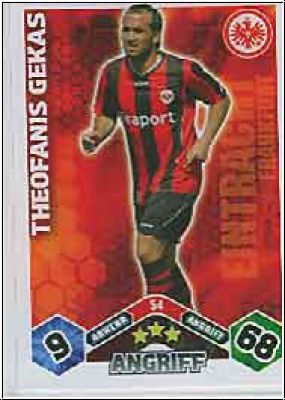 Soccer 2010/11 Topps Match Attax - No 54 - Theofanis Gekas