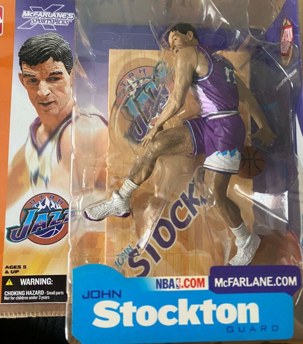 NBA 2002 McFarlane Figure - Series 2 - John Stockton - VARIANT FIGURE