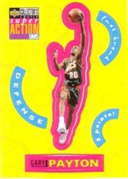 NBA 1996-97 Collector's Choice Stick Ums 2 - No S25 - Gary Payton