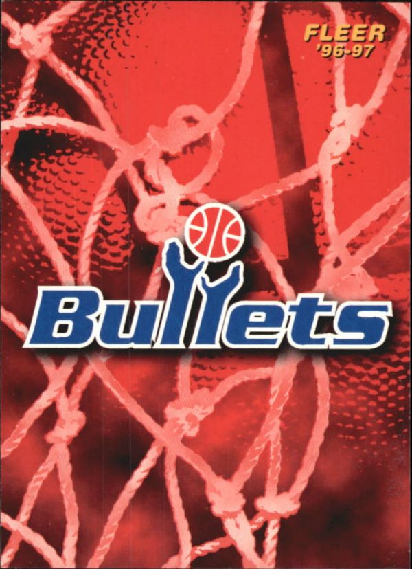 NBA 1996-97 Fleer European - No 179 - Washington Bullets