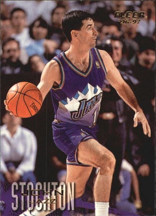 NBA 1996-97 Fleer European - No 291 - John Stockton