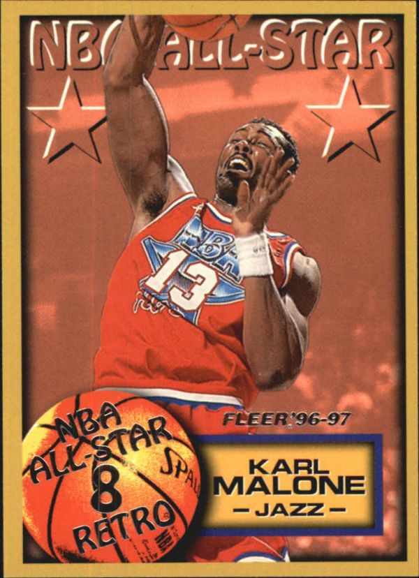 NBA 1996-97 Fleer European - No. 314 - Karl Malone