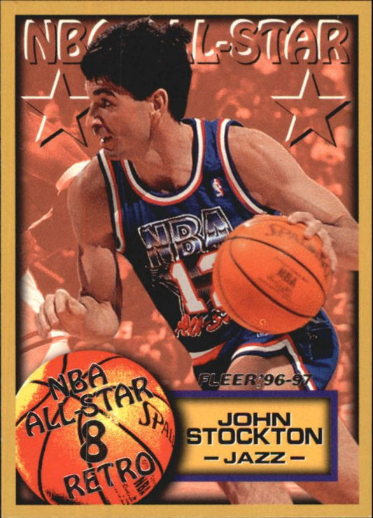 NBA 1996-97 Fleer European - No. 315 - John Stockton