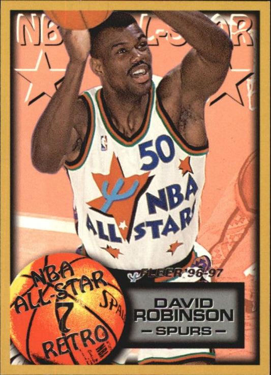 NBA 1996-97 Fleer European - No. 316 - David Robinson