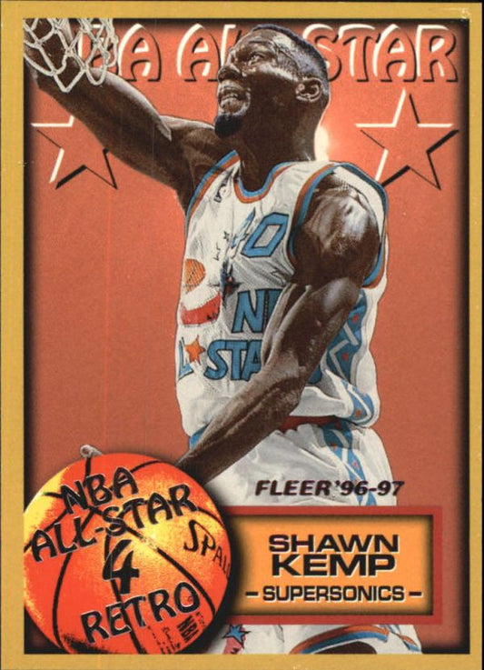 NBA 1996-97 Fleer European - No. 318 - Shawn Kemp