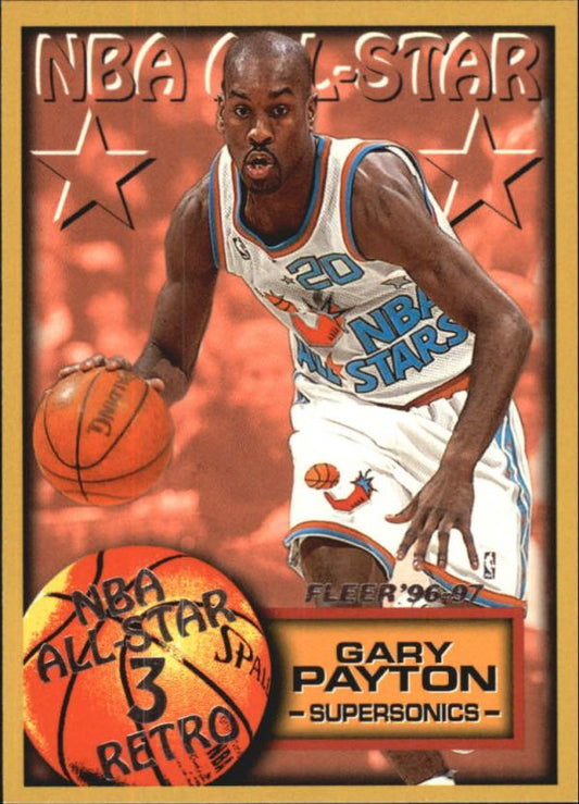 NBA 1996-97 Fleer European - No. 323 - Gary Payton