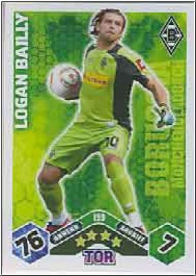 Fussball 2010 / 11 Topps Match Attax - No 199 - Logan Bailly