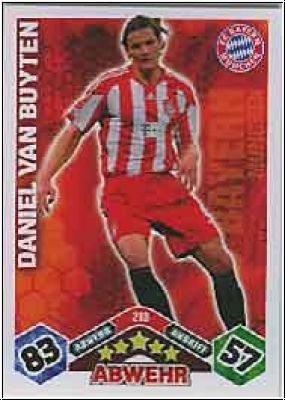 Fussball 2010 / 11 Topps Match Attax - No 218 - D. van Buyten