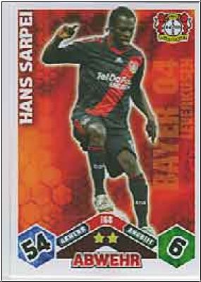 Soccer 2010/11 Topps Match Attax - No 168 - Hans Sarpei