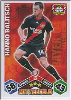 Soccer 2010/11 Topps Match Attax - No 173 - Hanno Balitsch