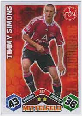 Soccer 2010/11 Topps Match Attax - No 247 - Timmy Simons