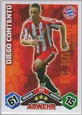 Fussball 2010 / 11 Topps Match Attax - No 222 - Diego Contento