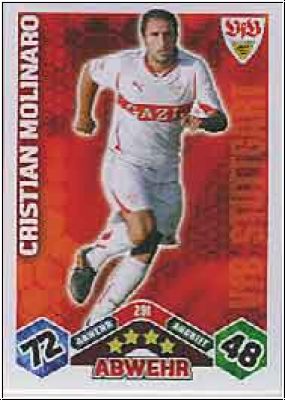 Fussball 2010 / 11 Topps Match Attax - No 291 - C. Molinaro