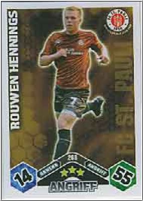 Fussball 2010 / 11 Topps Match Attax - No 268 - Rouwen Hennings