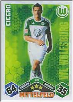 Fussball 2010 / 11 Topps Match Attax - No 319 - Cicero