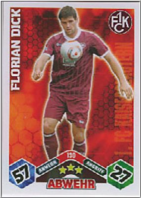 Soccer 2010/11 Topps Match Attax - No 130 - Florian Dick