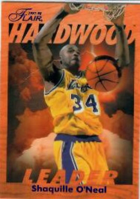 NBA 1997-98 Fleer Flair Hardwood Leaders - No 13 of 29 - Shaquille O'Neal