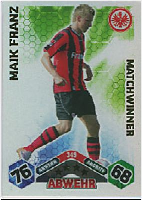 Soccer 2010/11 Topps Match Attax - No 349 - Maik Franz