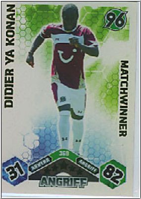 Soccer 2010/11 Topps Match Attax - No 360 - Didier Ya Konan