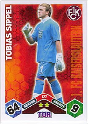 Soccer 2010/11 Topps Match Attax - No 127 - Tobias Sippel