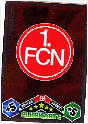 Fussball 2010 / 11 Topps Match Attax - No 338 - Logo Nürnberg