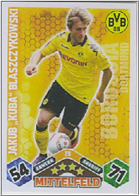 Fussball 2010 / 11 Topps Match Attax - No 28 - Kuba