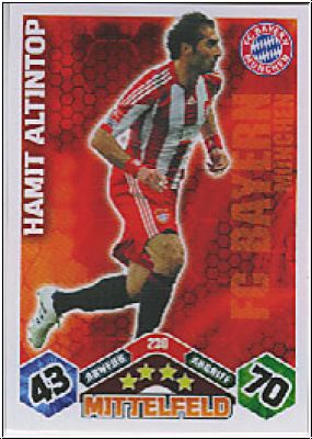 Fussball 2010 / 11 Topps Match Attax - No 230 - Hamit Altintop