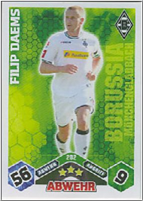 Soccer 2010/11 Topps Match Attax - No 202 - Filip Daems