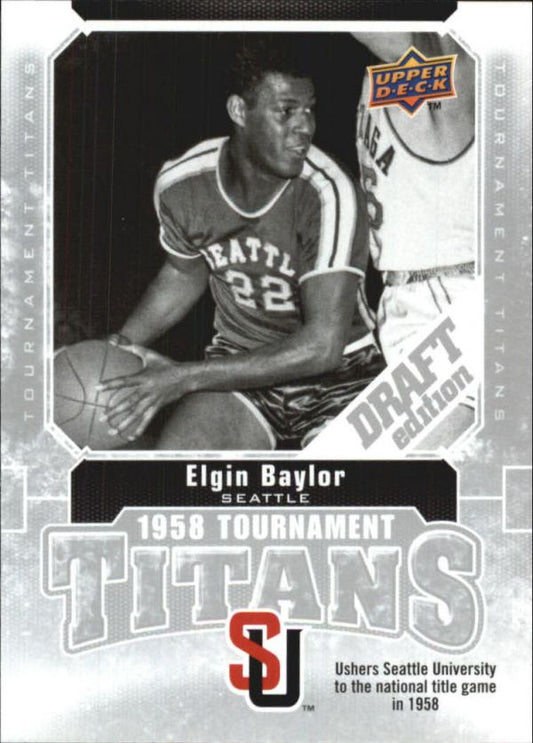 NBA 2009-10 Upper Deck Draft Edition Tournament Titans - No TT-EB - Elgin Baylor
