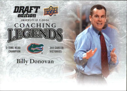 NBA 2009-10 Upper Deck Draft Edition Coaching Legends - No CL-BD - Billy Donovan