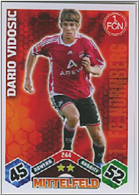 Soccer 2010/11 Topps Match Attax - No 244 - Dario Vidosic