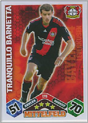 Fussball 2010 / 11 Topps Match Attax - No 170 - T. Barnetta