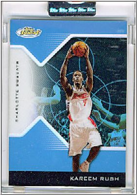 NBA 2004/05 Finest Blue Refractor - No 92 - Kareem Rush