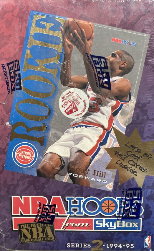 NBA 1994-95 Hoops Series 2 Special Hobby features Magic's Jumbo cards - Box