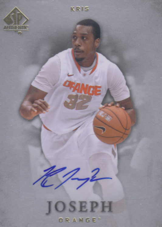 NBA 2012-13 SP Authentic Autographs - No 40 - Kris Joseph