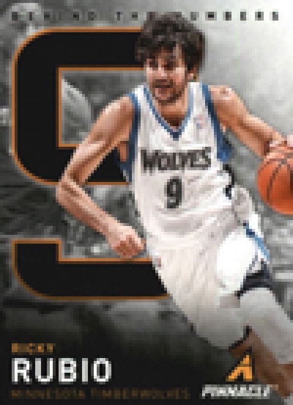 NBA 2013-14 Pinnacle Behind the Numbers - No 9 - Ricky Rubio