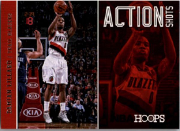 NBA 2013-14 Hoops Action Shots - No 19 - Damian Lillard